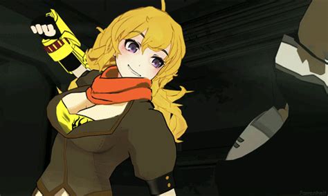 Sticking a thumb in Yang Xiao Long’s mouth